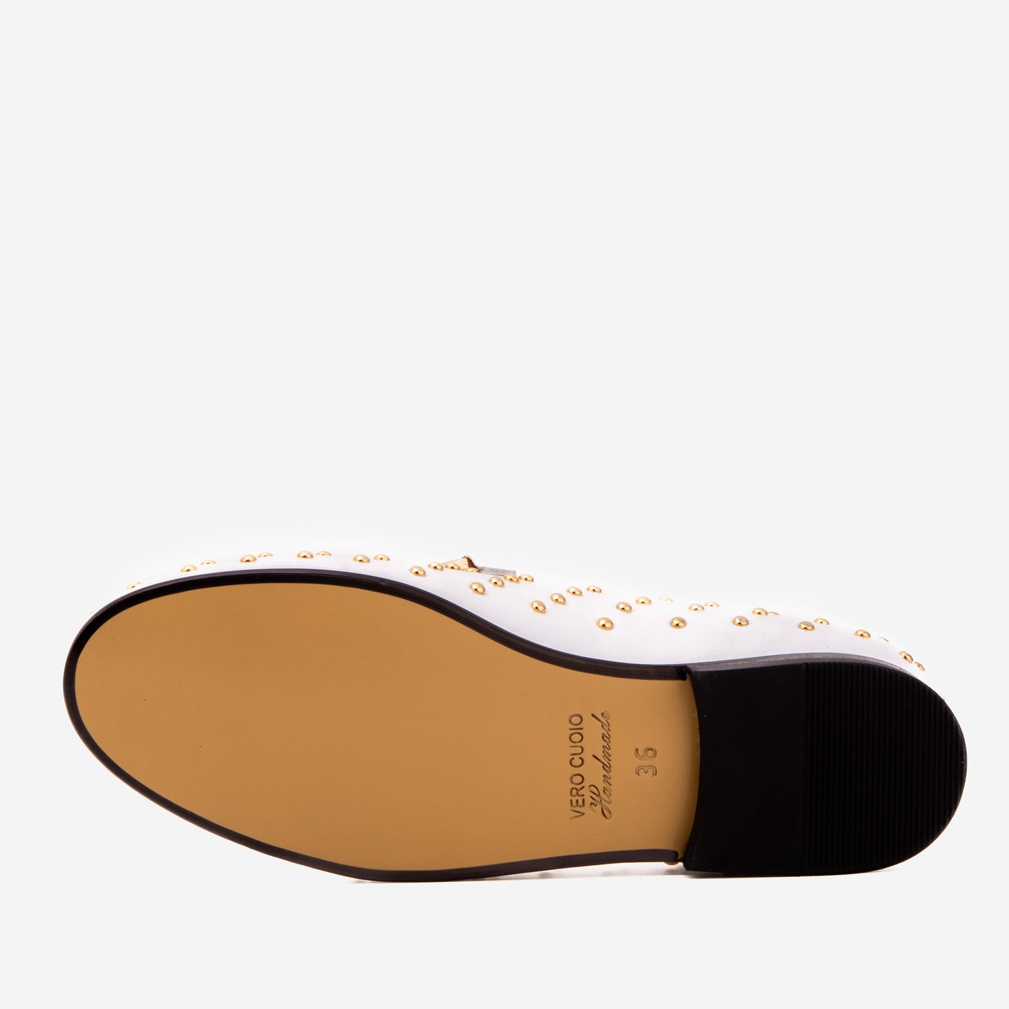 El Zapato Jupiter Mocasín de Vestir con Hebilla de Cuero Blanco con Picos Edición Limitada para Mujer