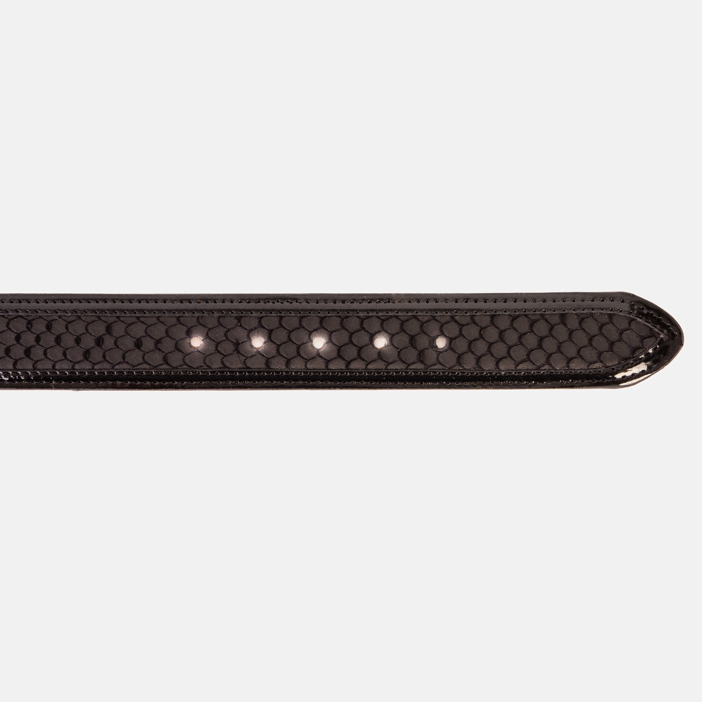 The Monarch Black Leather Belt