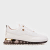 The Marseille White Croc-Embossed Leather Men Sneaker