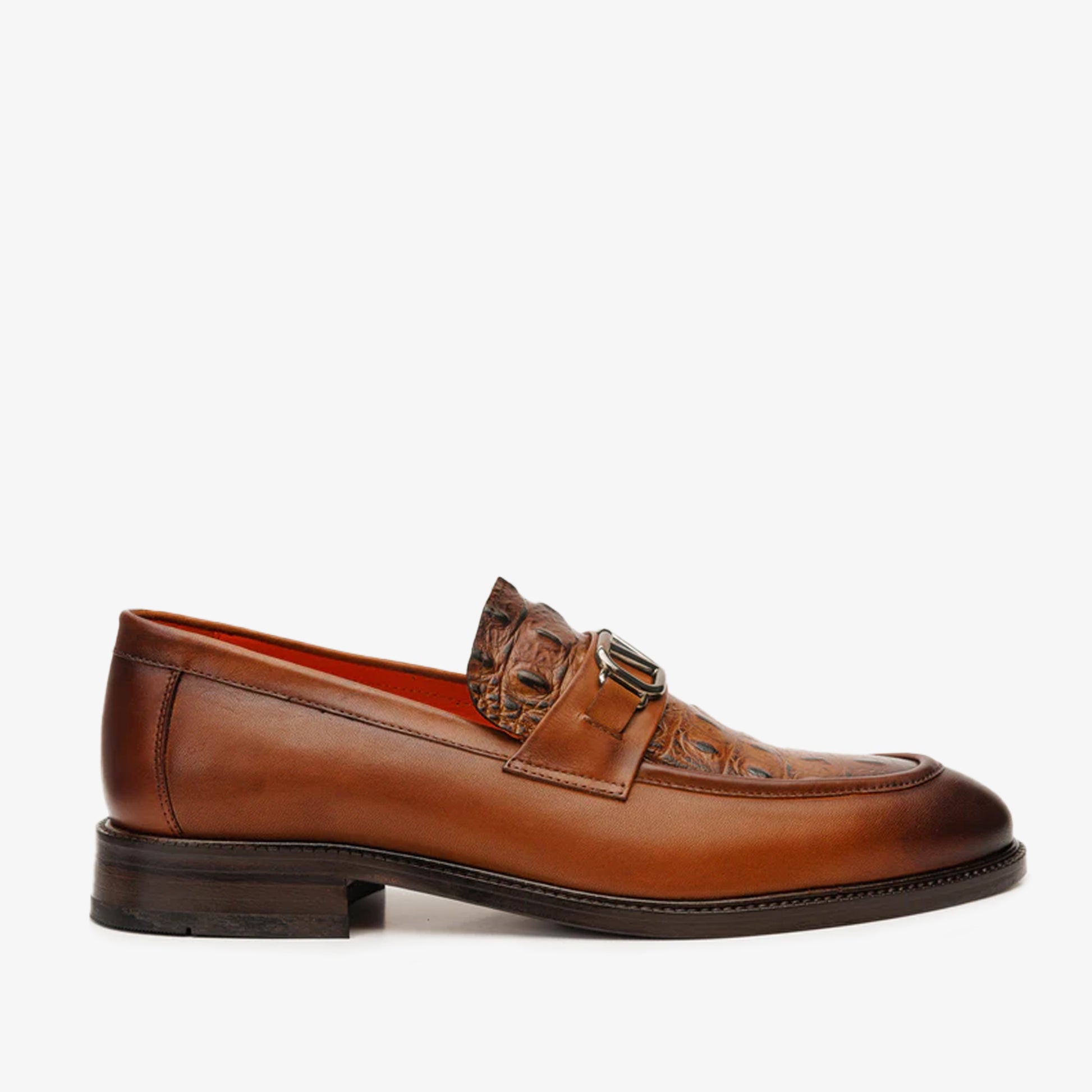 Amsterdam Tan Bit Loafer Men Shoe - 1