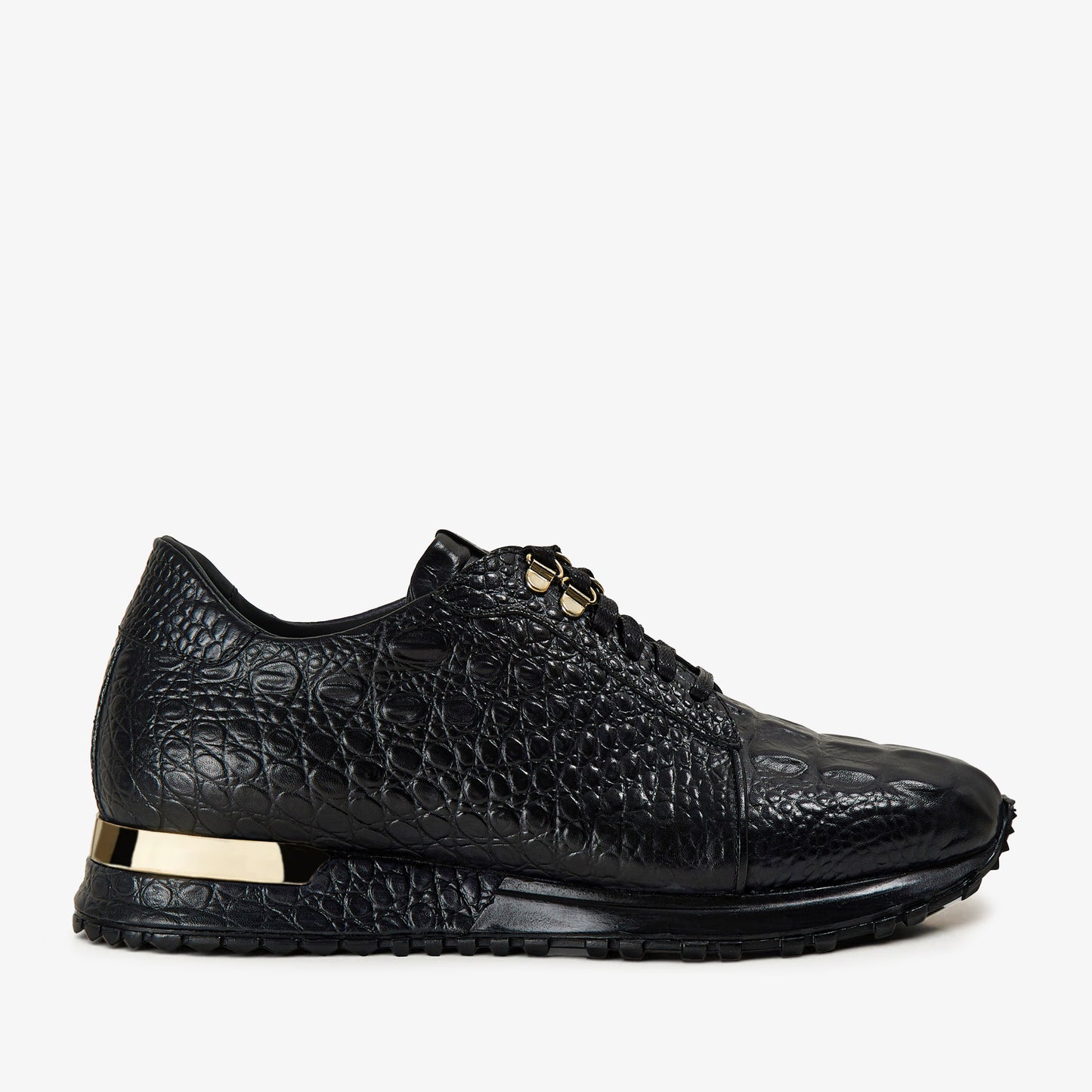 The Bomba Black Leather Men Sneaker