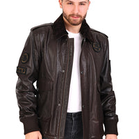 The Tivoli Brown Leather Men Jacket