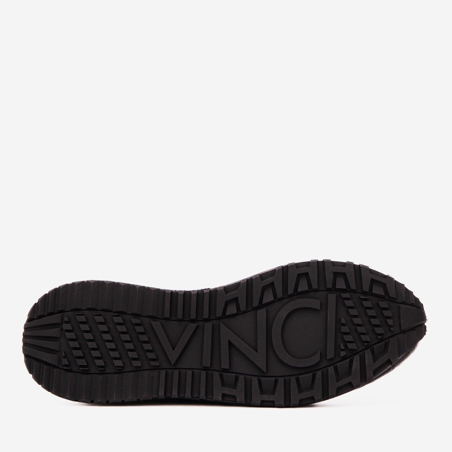 Zapatilla negra de cuero genuino para hombre Valeron