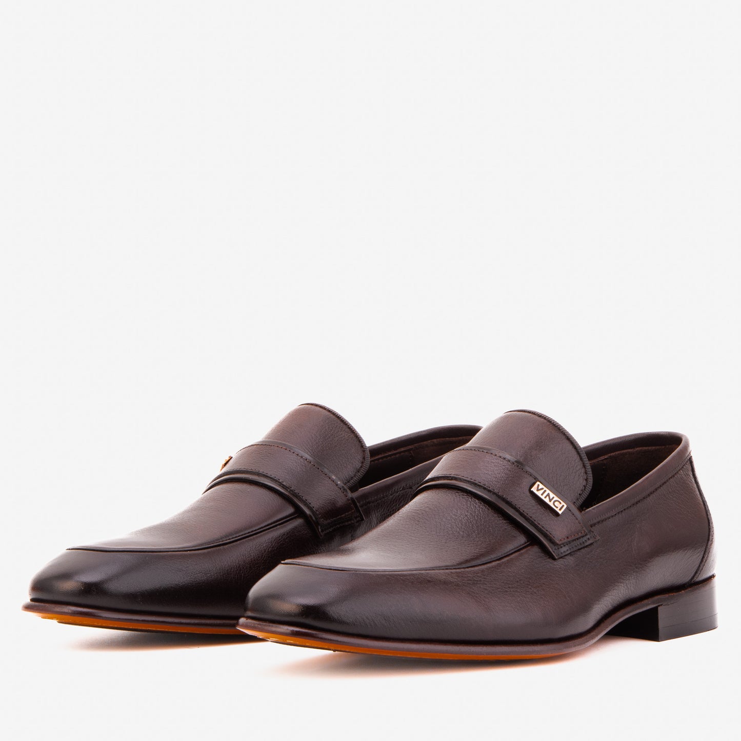 The Ashford Brown Zapato Mocasín Para Hombre De Cuero De Búfalo Bebé