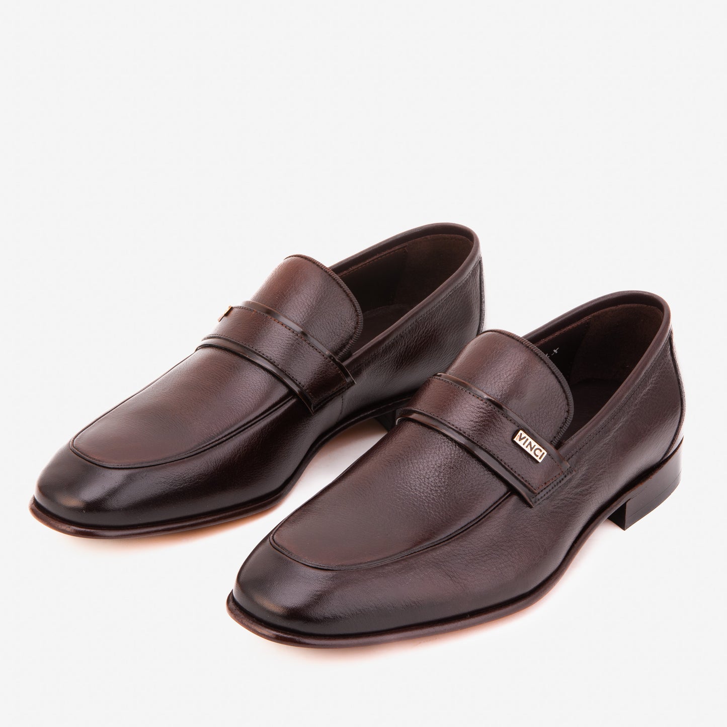 The Ashford Brown Zapato Mocasín Para Hombre De Cuero De Búfalo Bebé