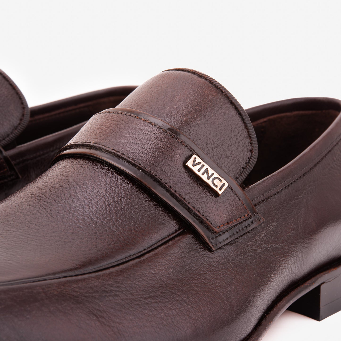 The Ashford Brown Zapato Mocasín Para Hombre De Cuero De Búfalo Bebé