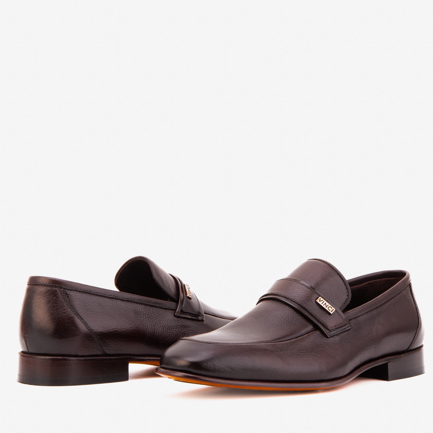 The Ashford Brown Zapato Mocasín Para Hombre De Cuero De Búfalo Bebé