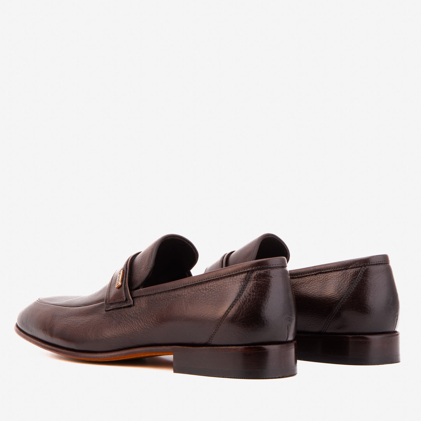 The Ashford Brown Zapato Mocasín Para Hombre De Cuero De Búfalo Bebé