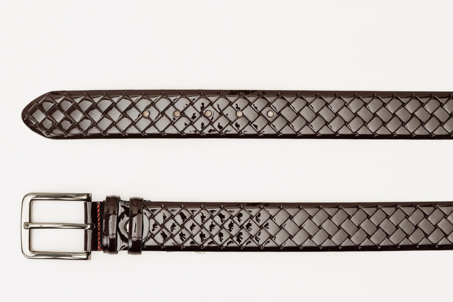 The Rico Burgundy Color Calfskin Belt