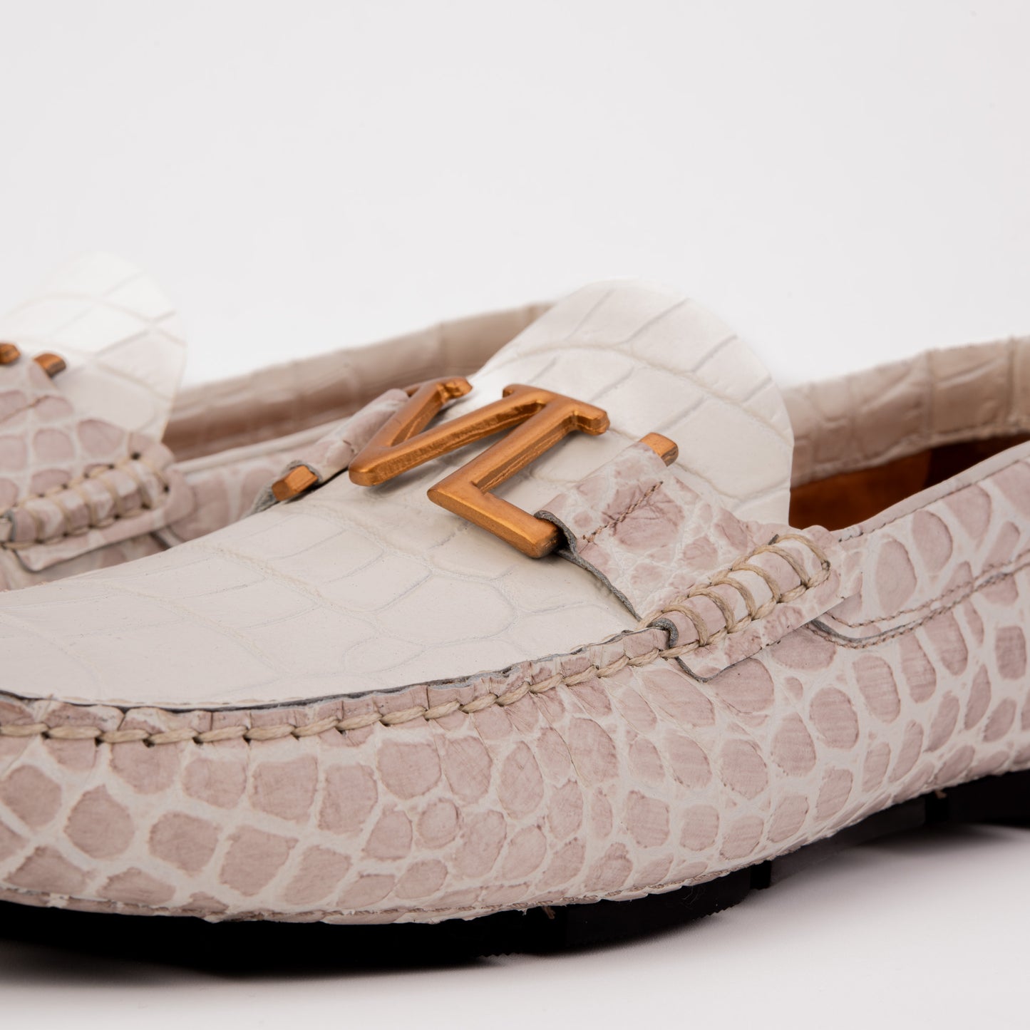 The Marbella Himalaya Crocodile Embossed Driver Loafer