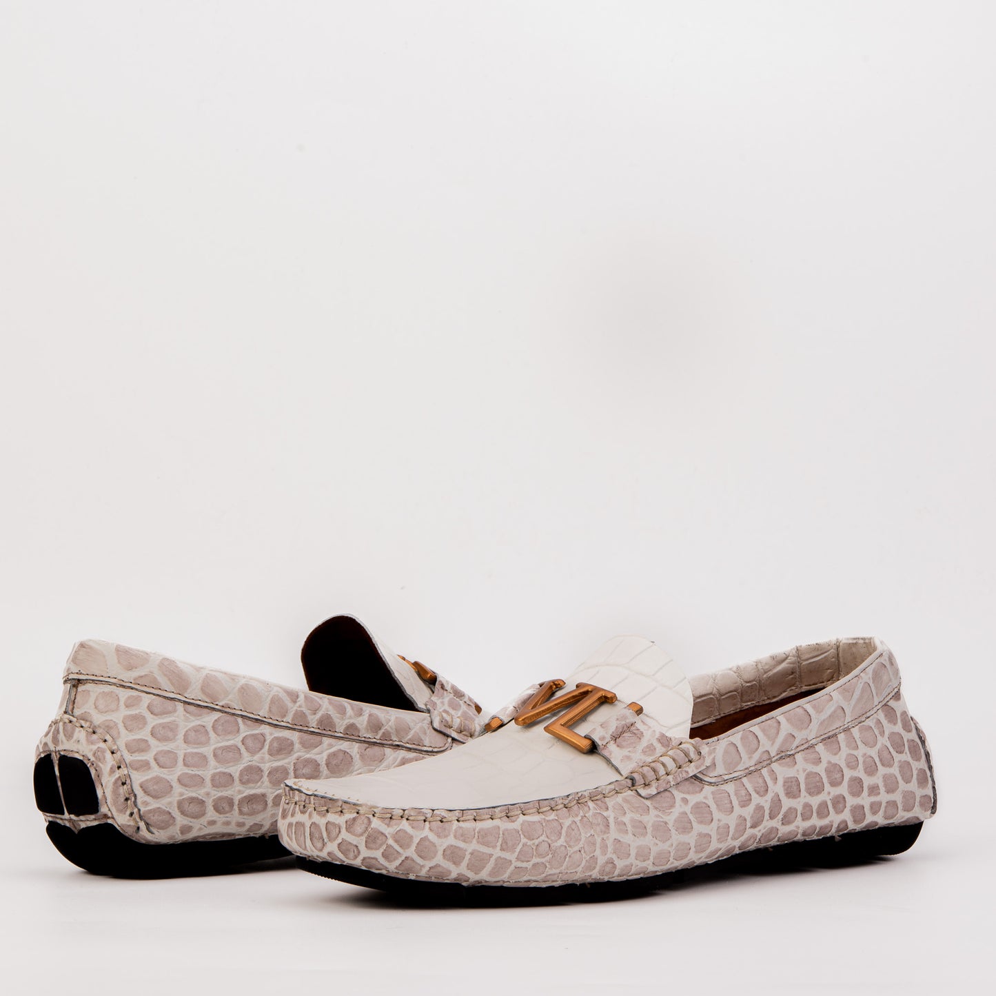 The Marbella Himalaya Crocodile Embossed Driver Loafer
