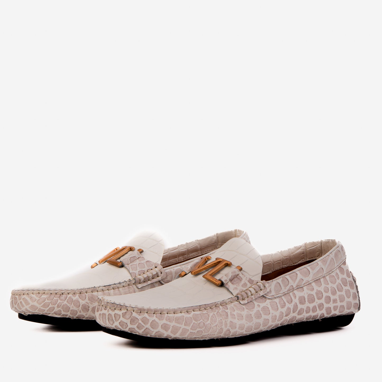 The Marbella Himalaya Crocodile Embossed Driver Loafer