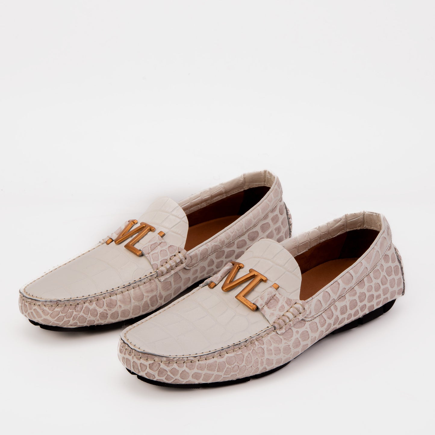 The Marbella Himalaya Crocodile Embossed Driver Loafer