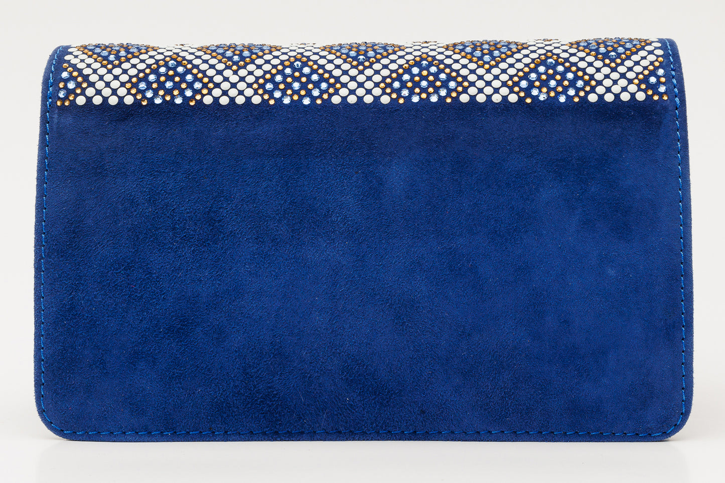 The Nampula Sax Blue Glitter Leather Handbag