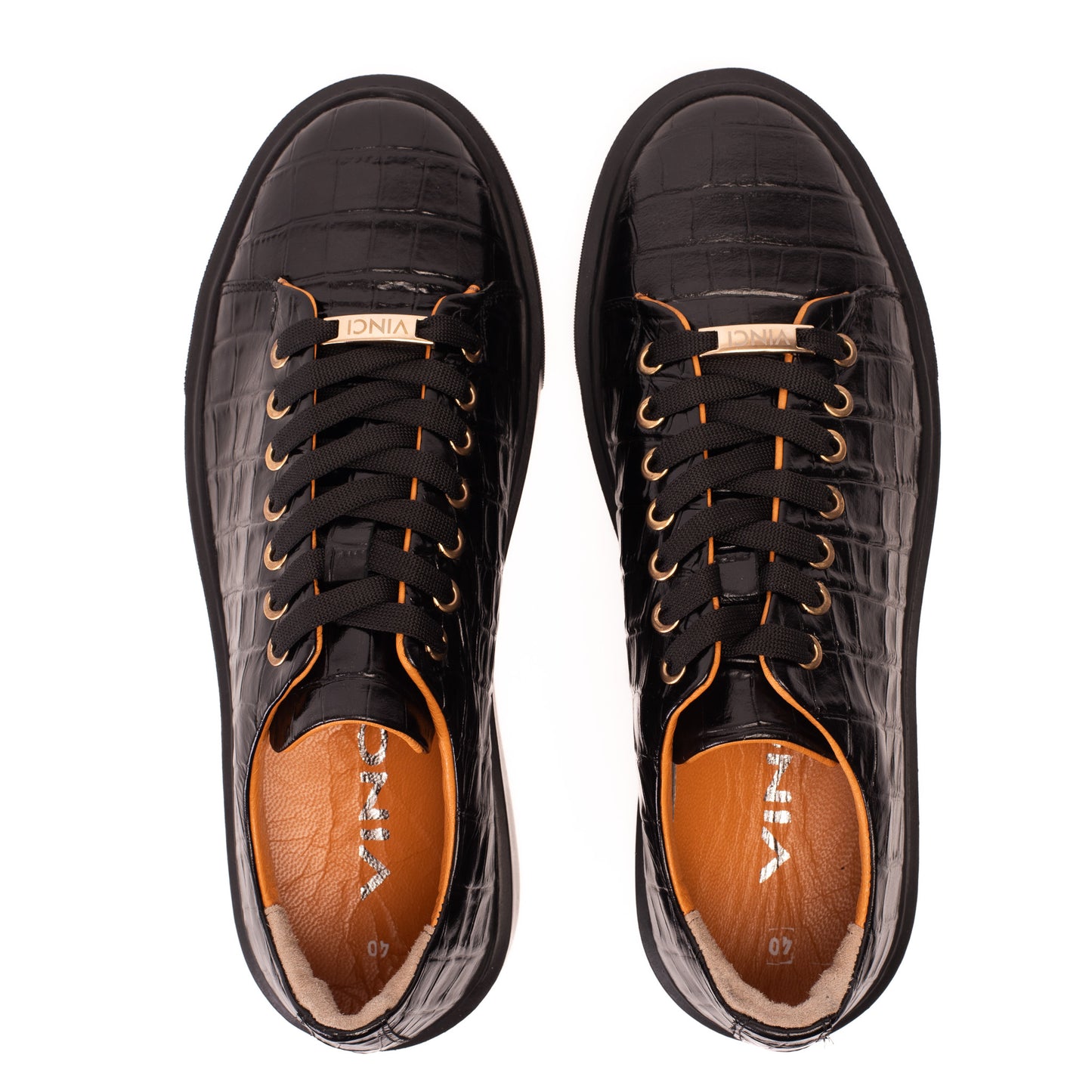 Zapatillas de cuero negras Dublin para hombre