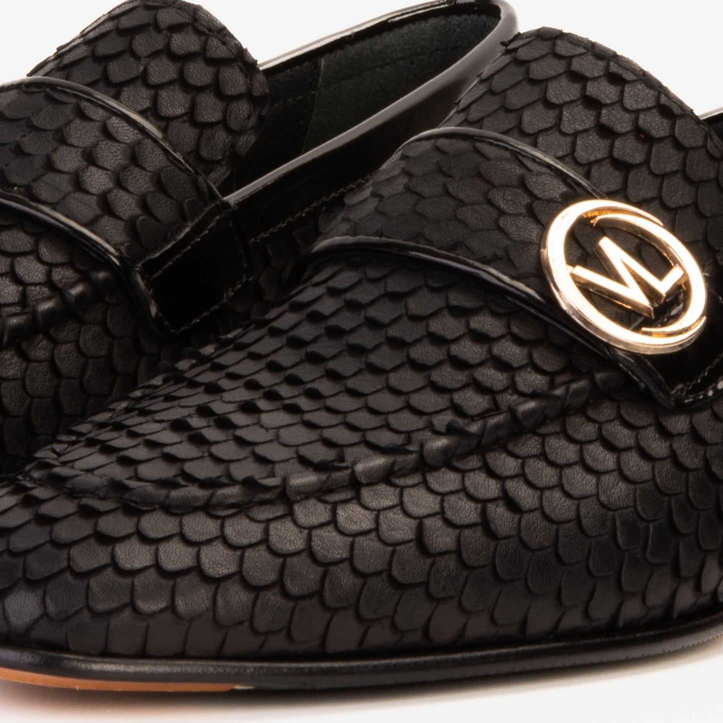 The Monarch Black Leather Men Dress Shoe