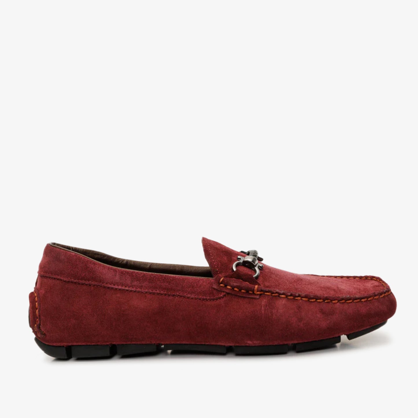 Mocasín Bit Drive de piel de ante burdeos Bari para hombre