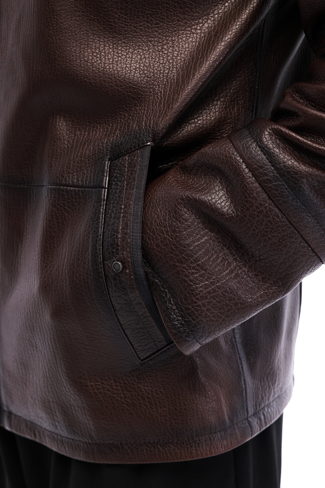 The Sondrio Brown Genuine Leather Men Jacket