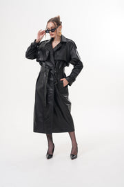 The Raven Black Leather Women Jacket