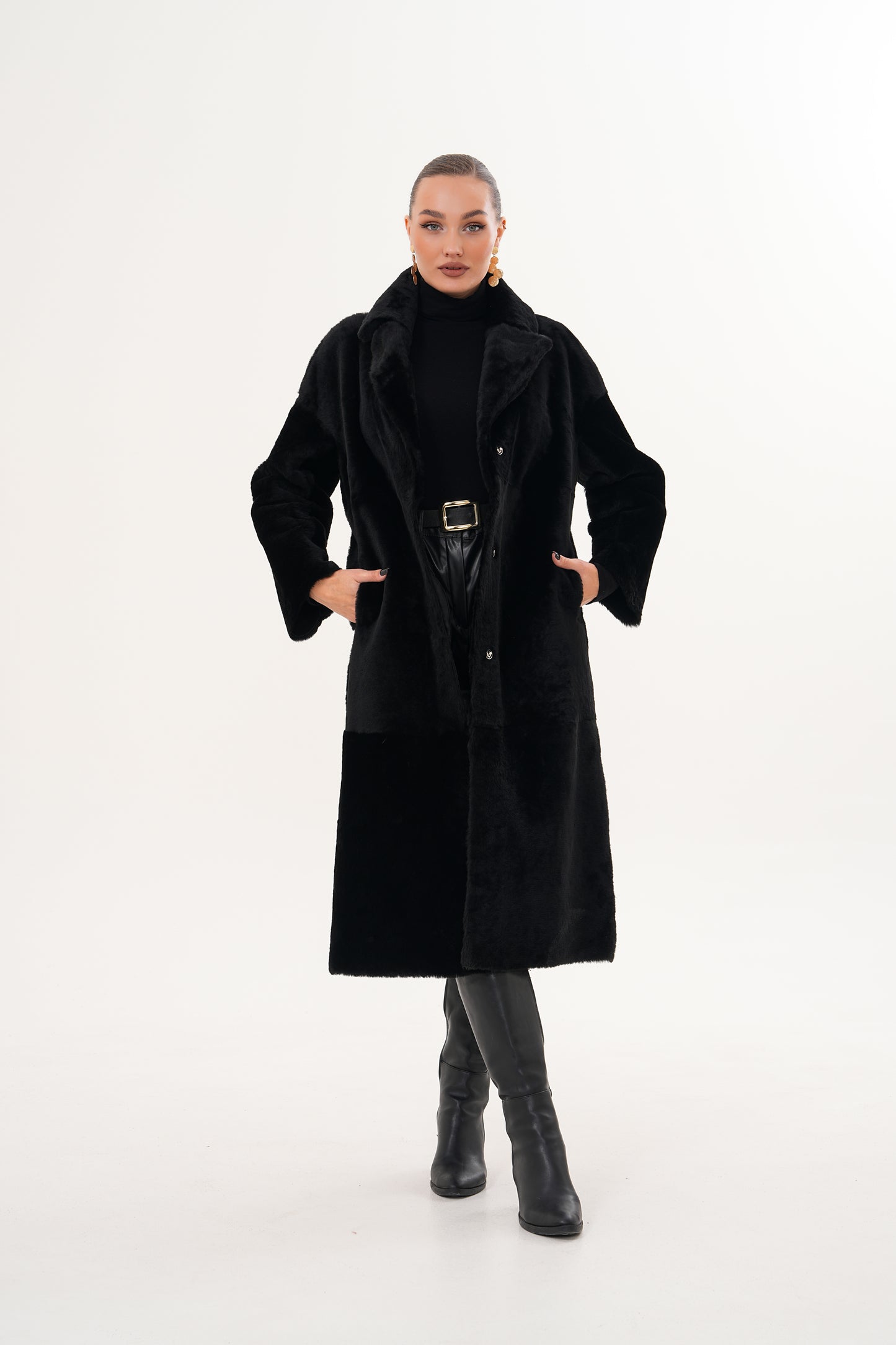 The Emilia Reversible Shearling Leather Women Jacket