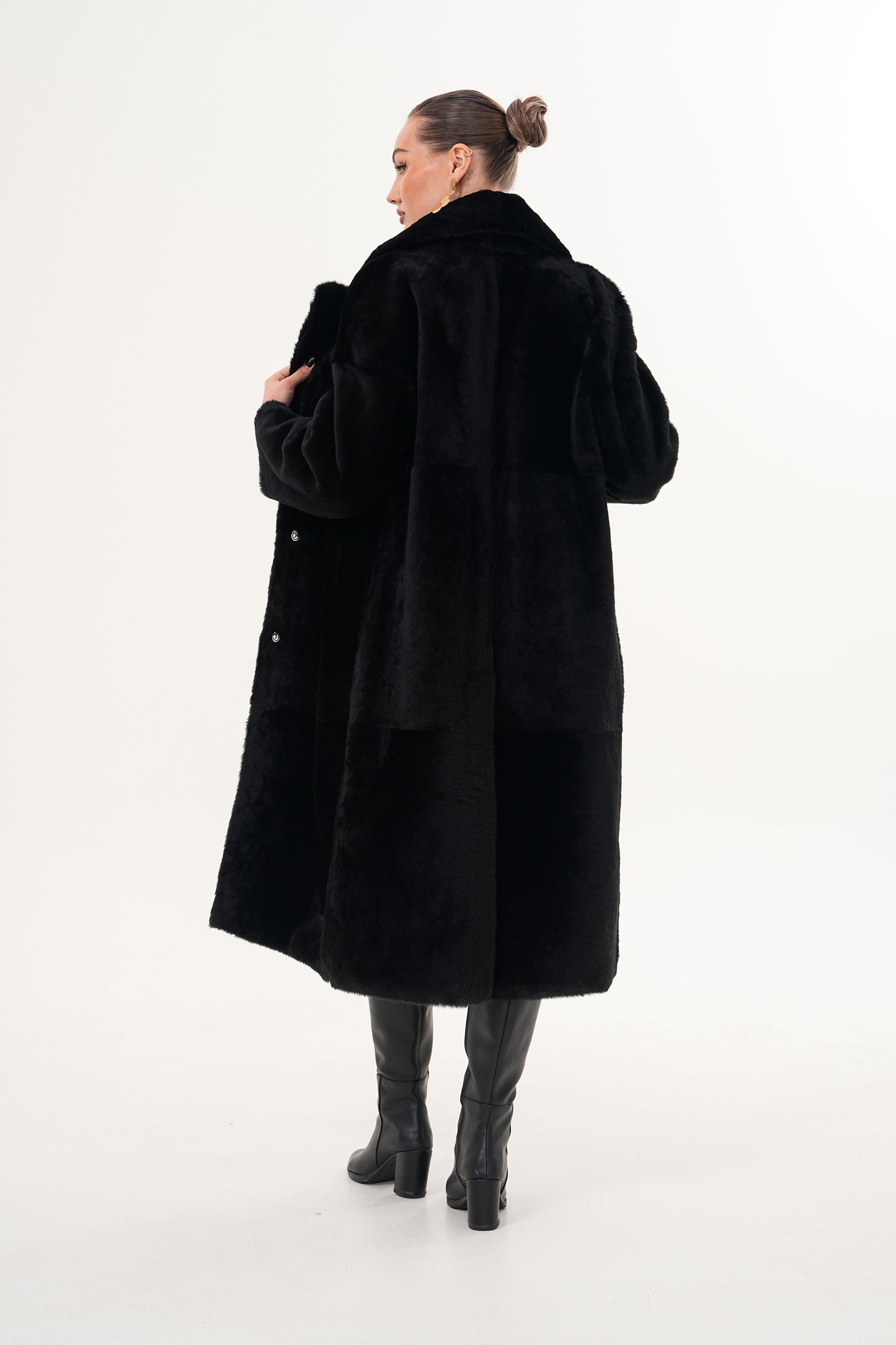 The Emilia Reversible Shearling Leather Women Jacket