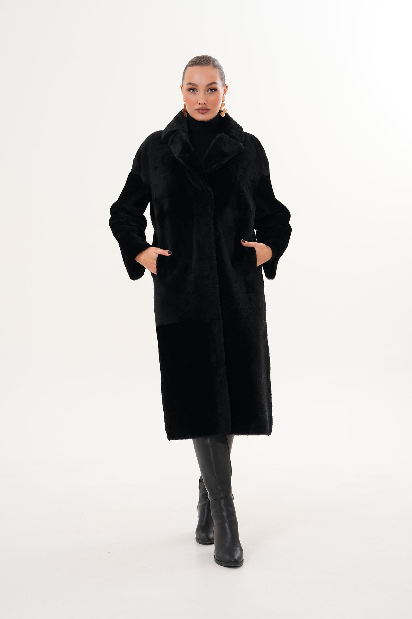 The Emilia Reversible Shearling Leather Women Jacket