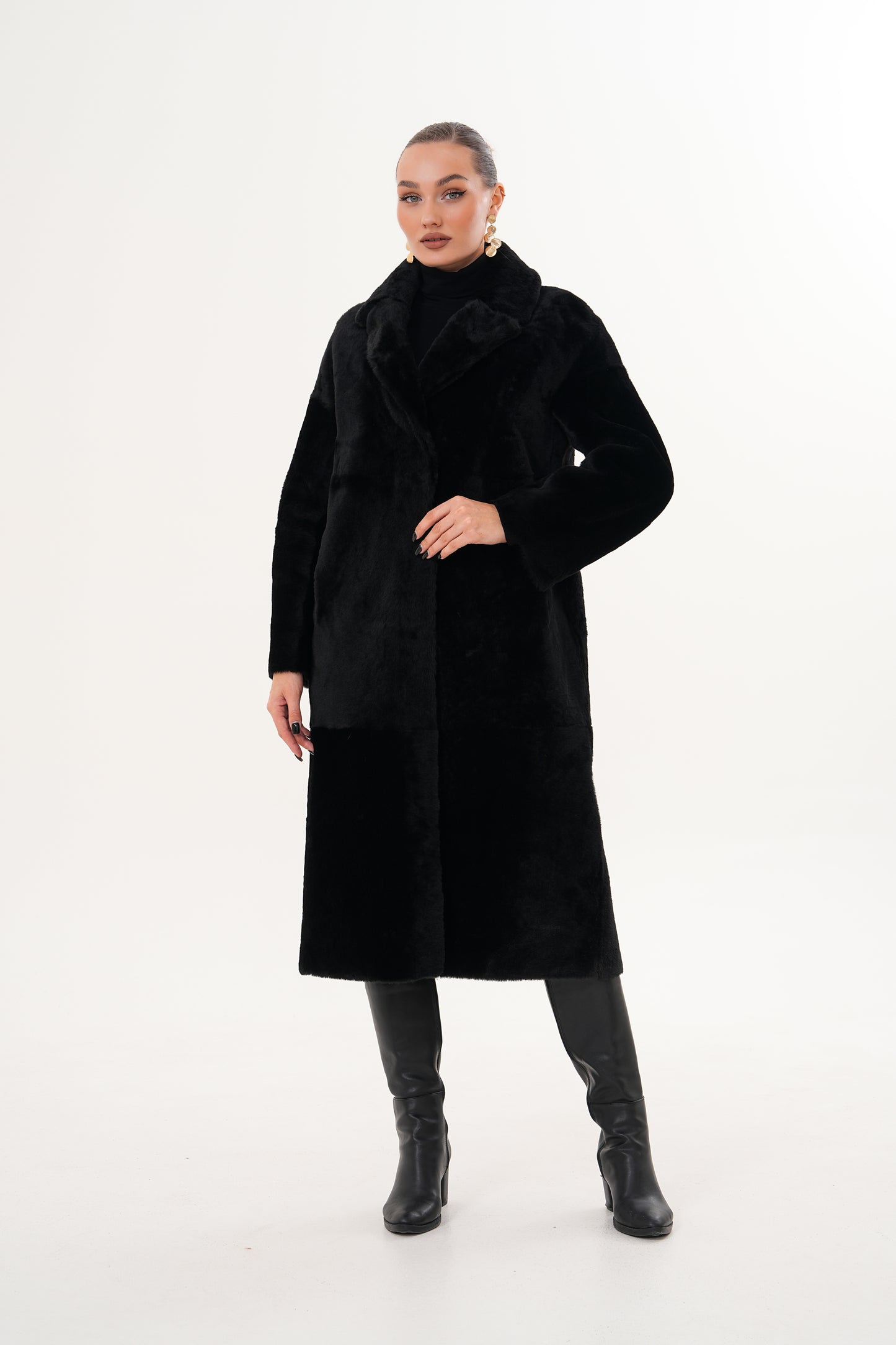 The Emilia Reversible Shearling Leather Women Jacket