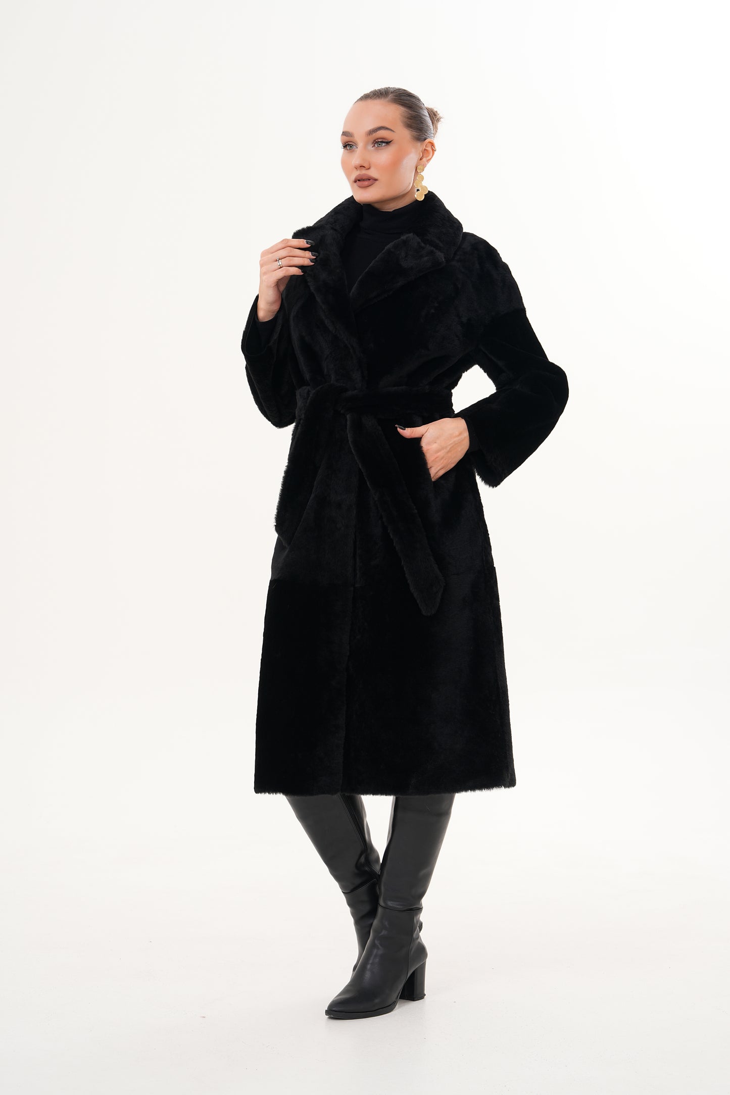 The Emilia Reversible Shearling Leather Women Jacket