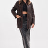 The Liora Brown Leather Women Jacket