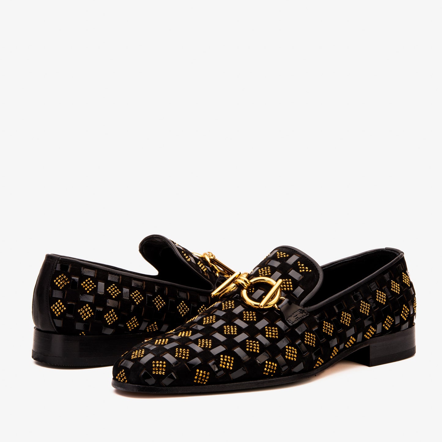The Vicino Men Shoe Black Bit Dress Loafer