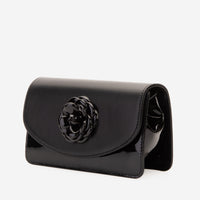 The Diva Black Leather Handbag