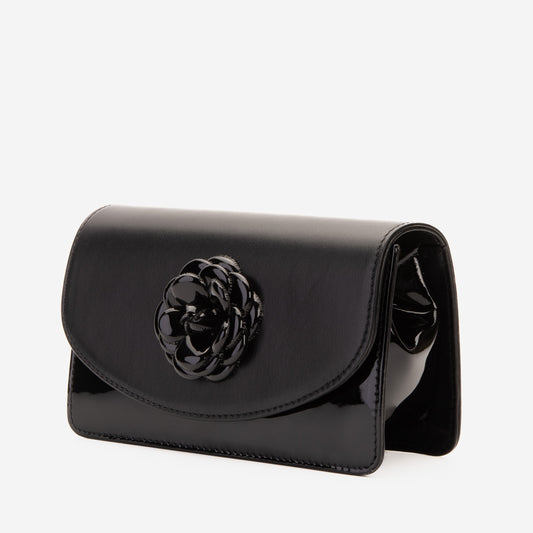 The Diva Black Leather Handbag