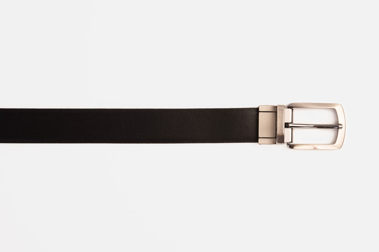 The Sun Reversible Black Patent Leather Belt