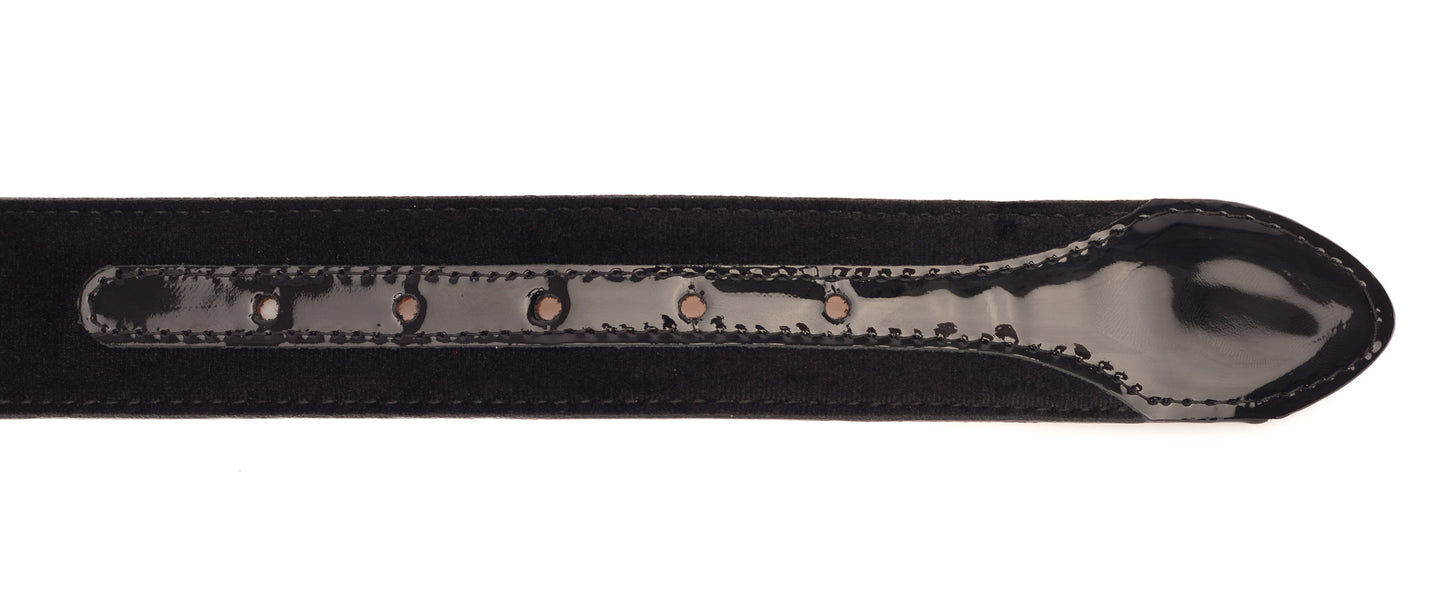Cinturón de piel negra de Casaletti