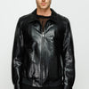 The Claribel Pythn Black Skin Leather Men Jacket