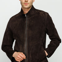La chaqueta de cuero negra Alba para hombre 
