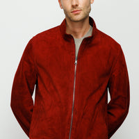 The Alba Burgundy Leather Men Jacket