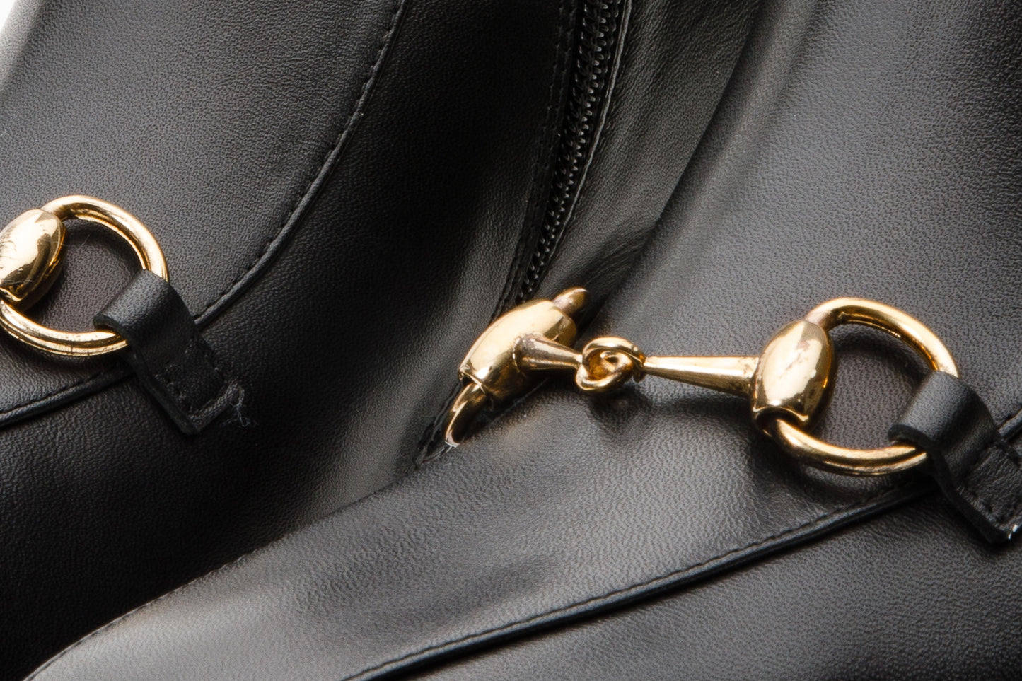 Bota de mujer con tacón de bloque de cuero negro Bukres