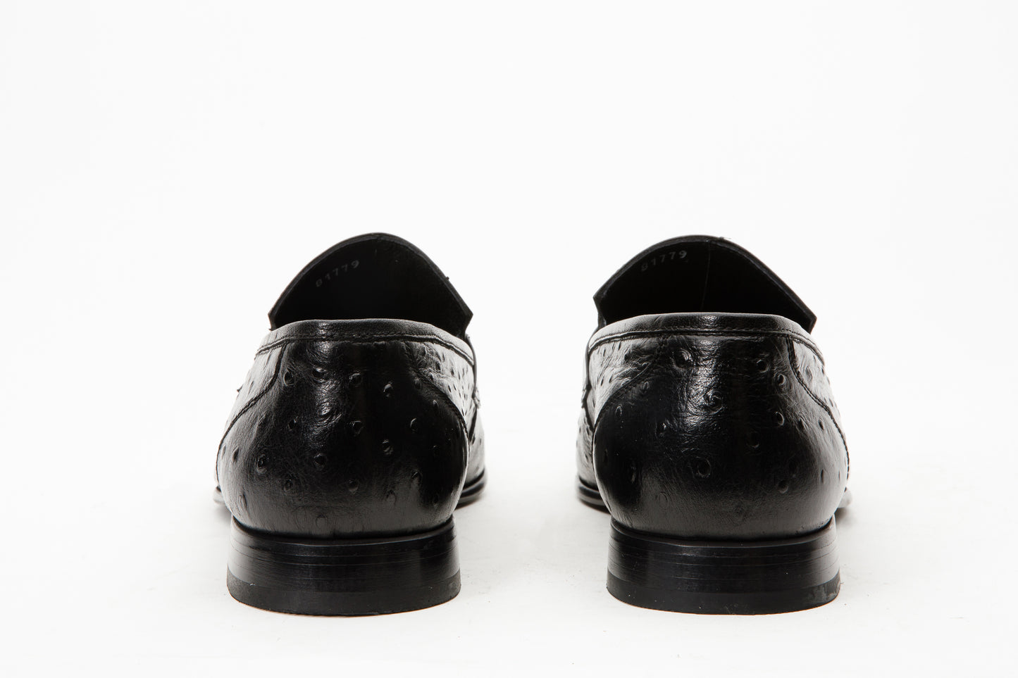 Mocasín de vestir de cuero negro de Johannesburg para hombre