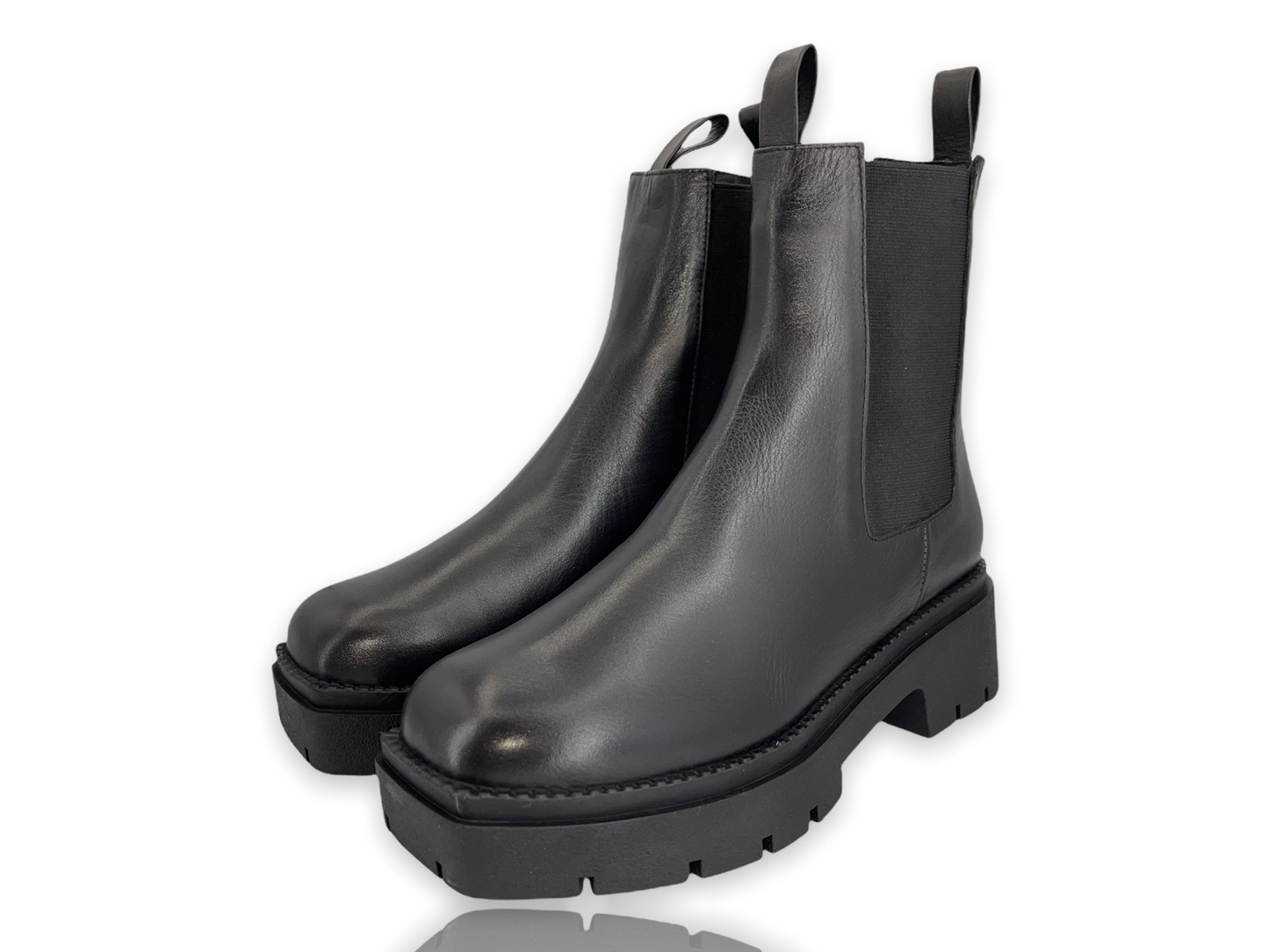 Bota de piel negra Olga ¡VENTA FINAL!