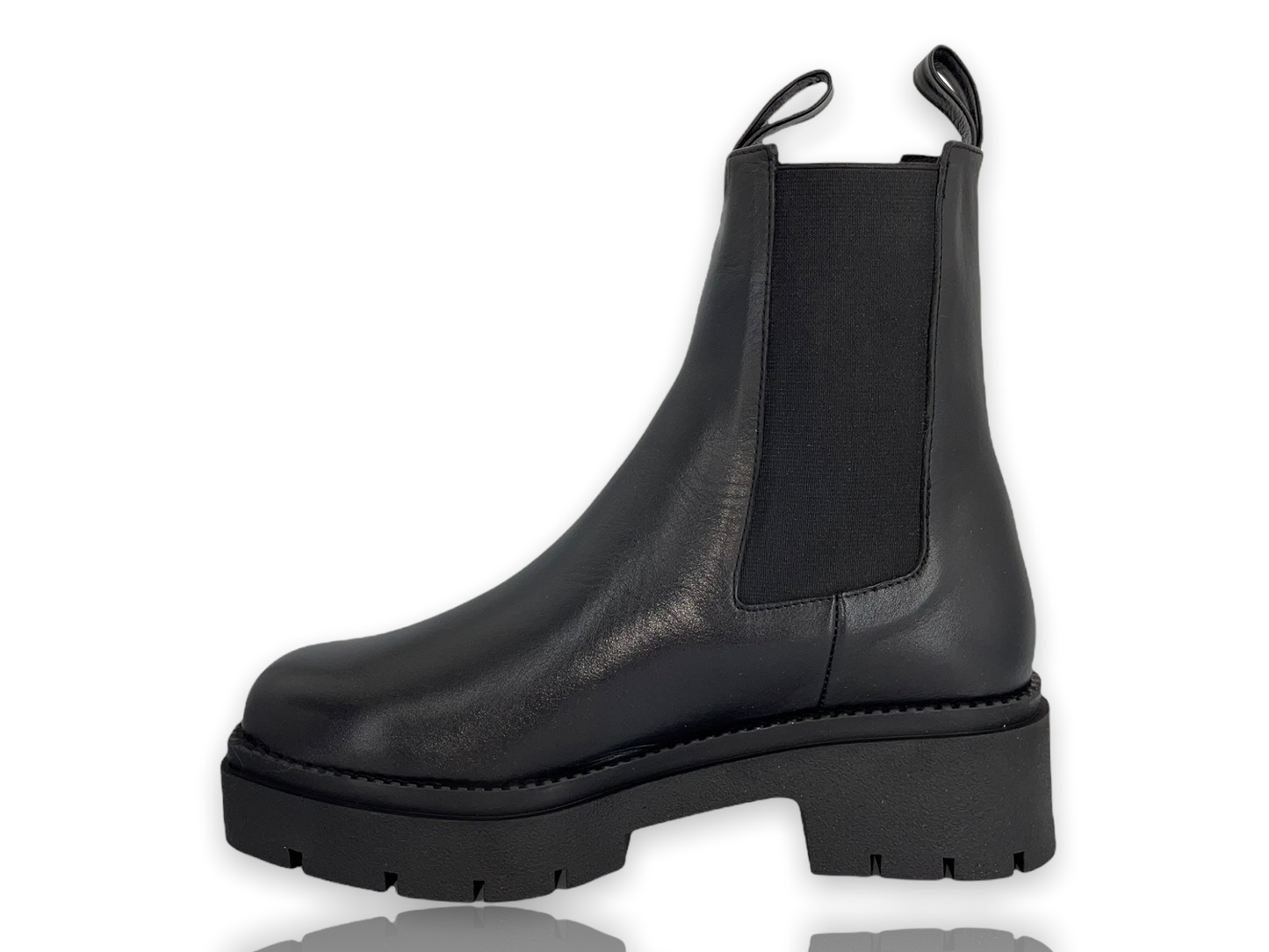 Bota de piel negra Olga ¡VENTA FINAL!