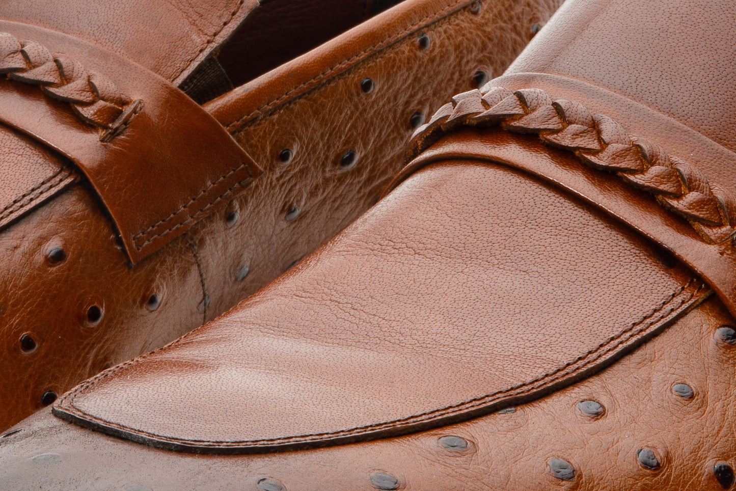 Mocasín de vestir de cuero marrón de Johannesburgo para hombre